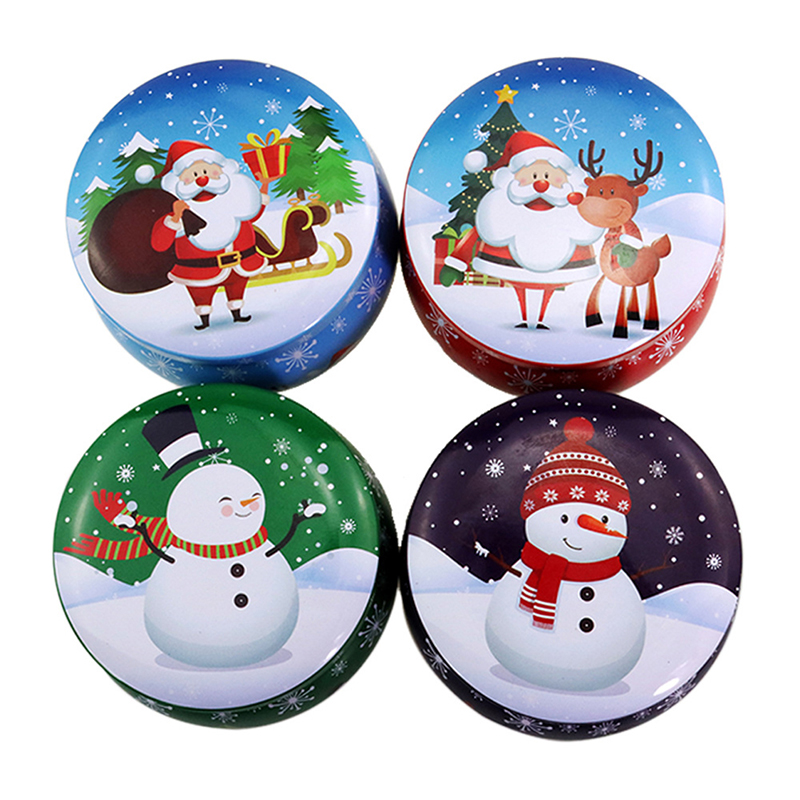 Candle Making Jars - Mini Christmas Metal Tin Jars Coffee