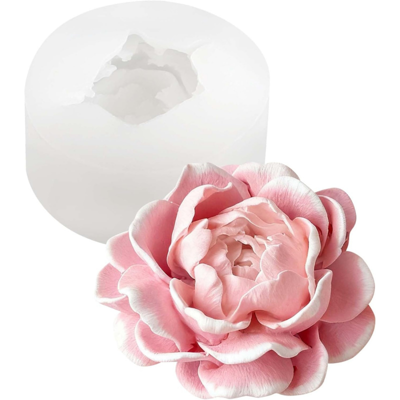 Candle Making Jars - Jasmine flower candle silicone mold、3D Floral