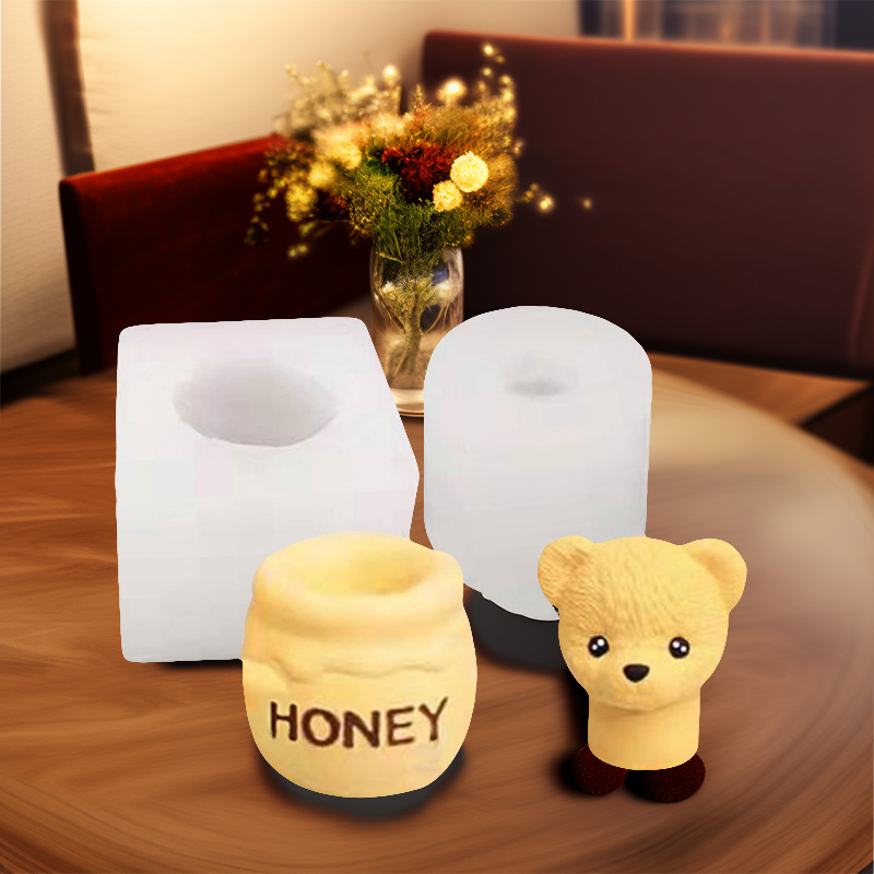 Candle Making Jars - 1 Piece, Teddy Bear Aromatherapy Candle,