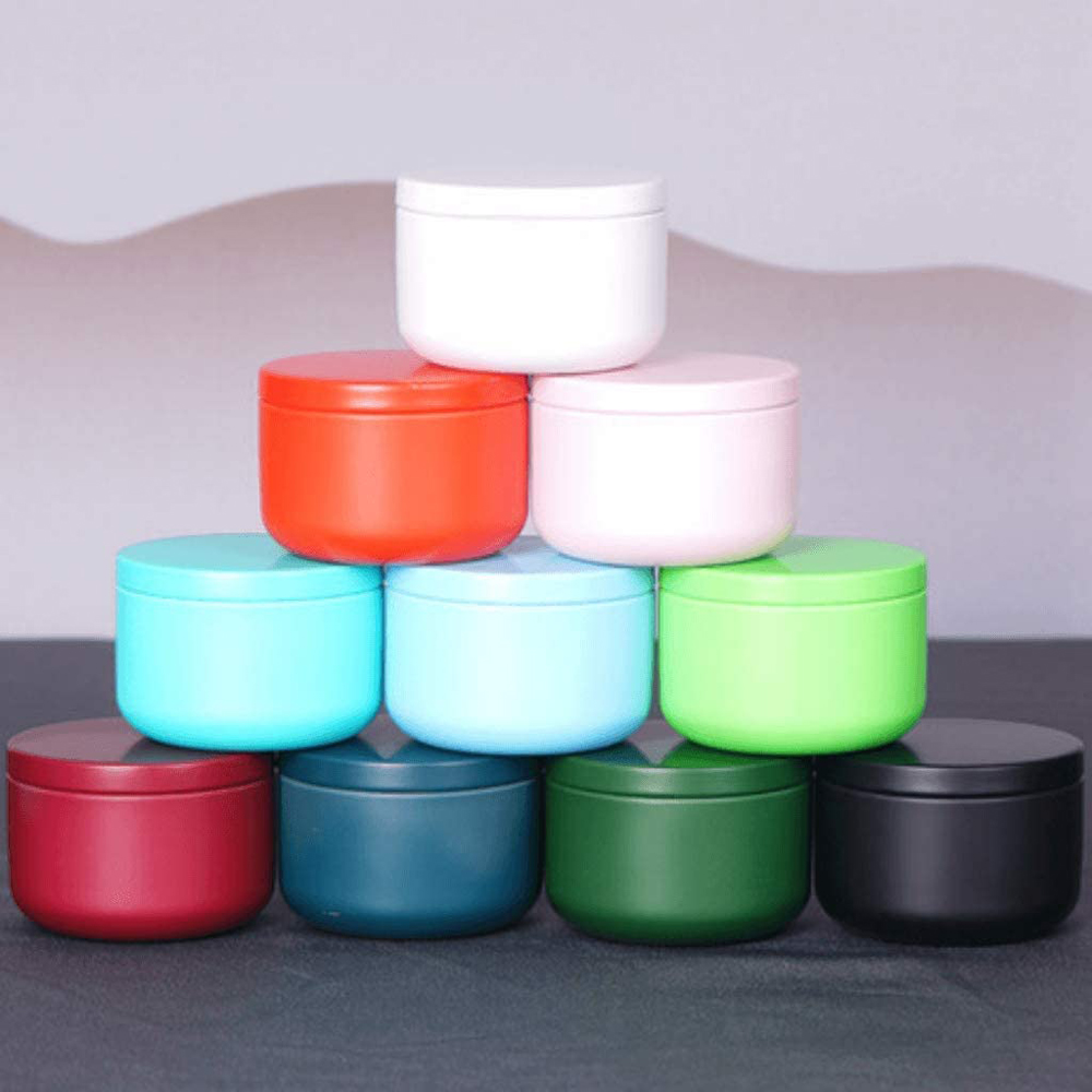 Candle Making Jars - Tea Can with Airtight Lids Tinplate