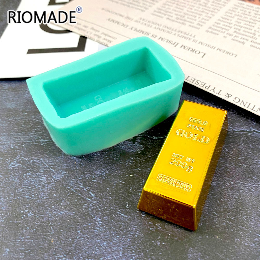 Gold Brick Shape Silicone Mold - огляд і ціна Candle Mold Silicone