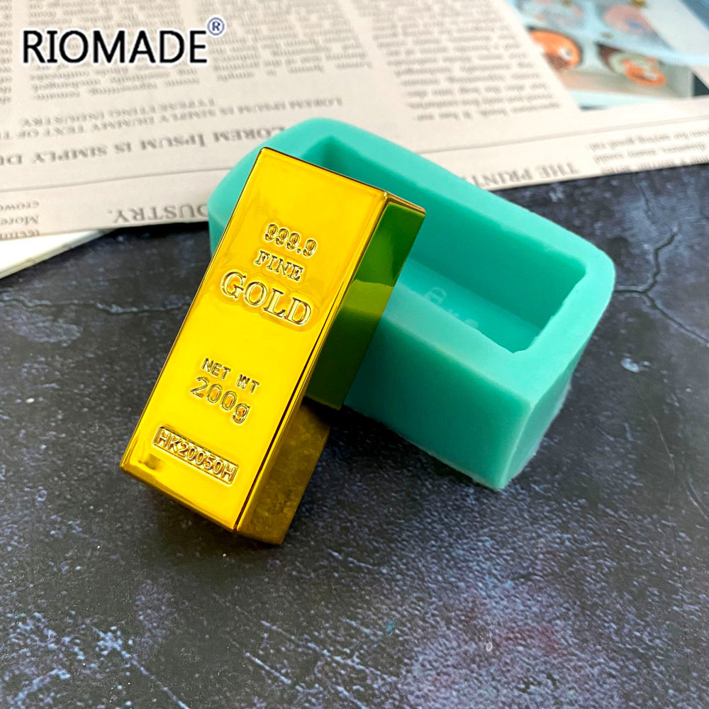 Gold Brick Shape Silicone Mold - огляд і ціна Candle Mold Silicone