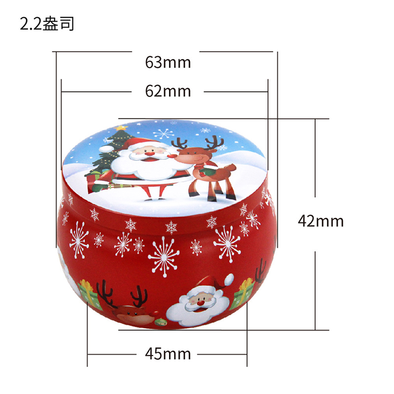 Mini Christmas Metal Tin Jars  - огляд і ціна Candle Making Jars
