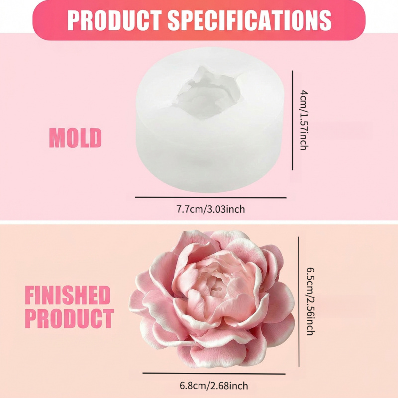 Jasmine flower candle silicone - огляд і ціна Candle Making Jars
