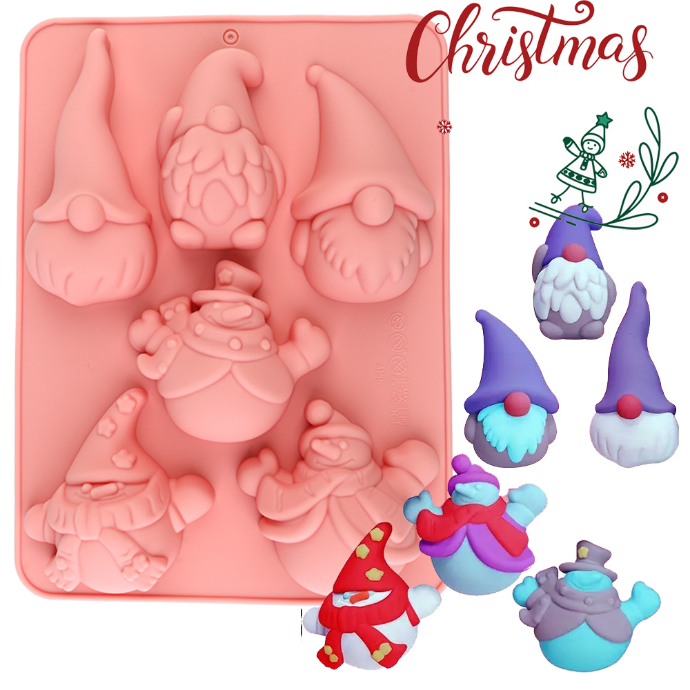 6-Cavity Christmas Gnome Cake  - огляд і ціна Candle Making Easy