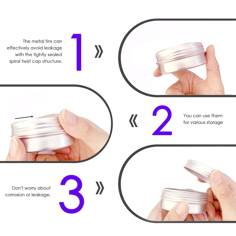 1/5/10pcs 5-250ml Empty Silver - огляд і ціна Candle Making Glass Jars