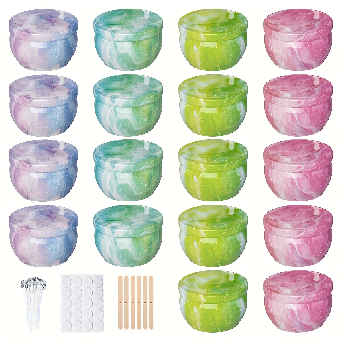 Starry sky patterned metal emp - огляд і ціна Candle Making Jars