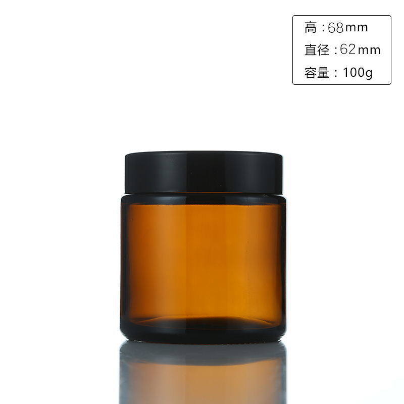 6pc 100/250ml Amber Glass Cand - огляд і ціна Candle Making Glass Jars
