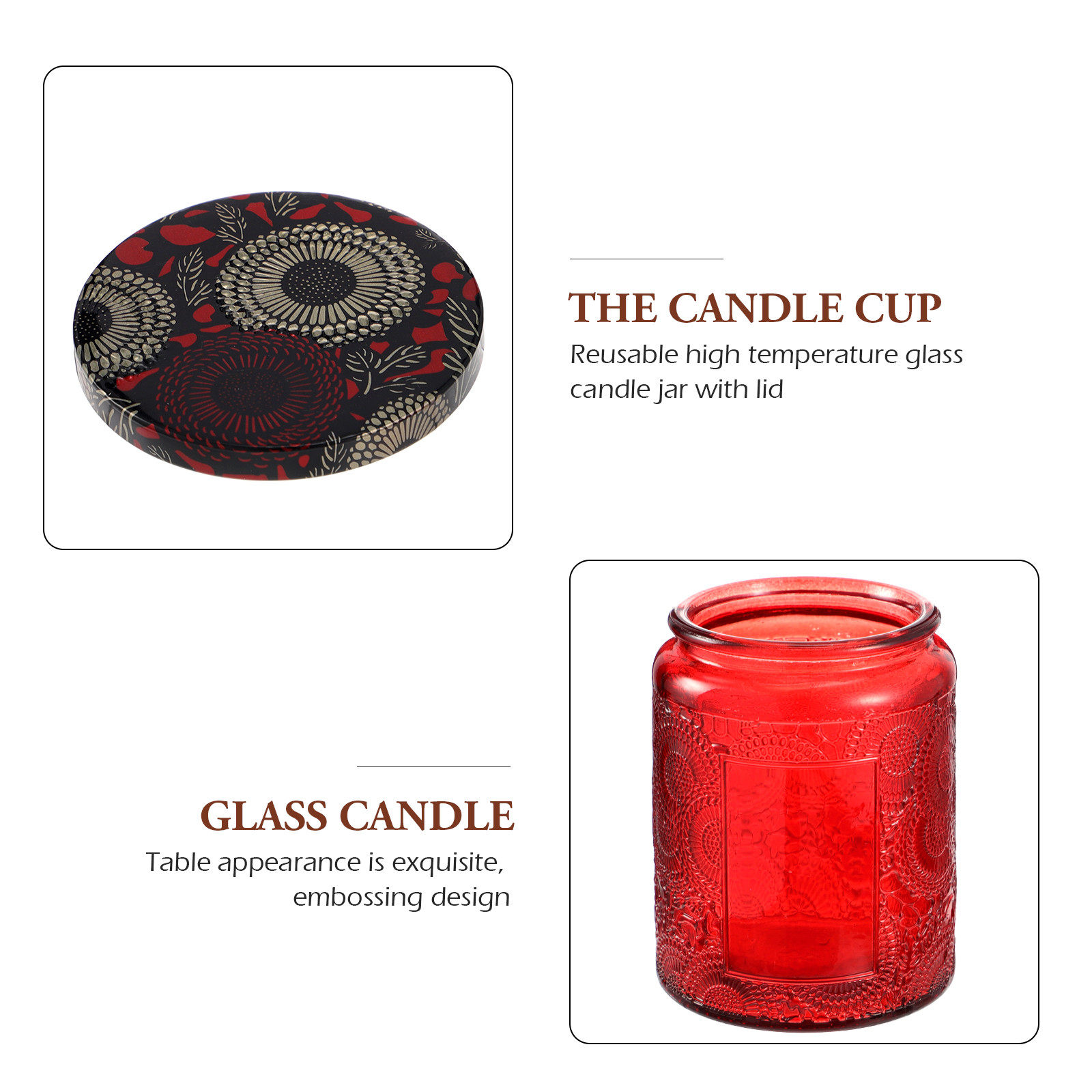 6Pcs High-Quality Glass Making - огляд і ціна Candle Making Glass Jars