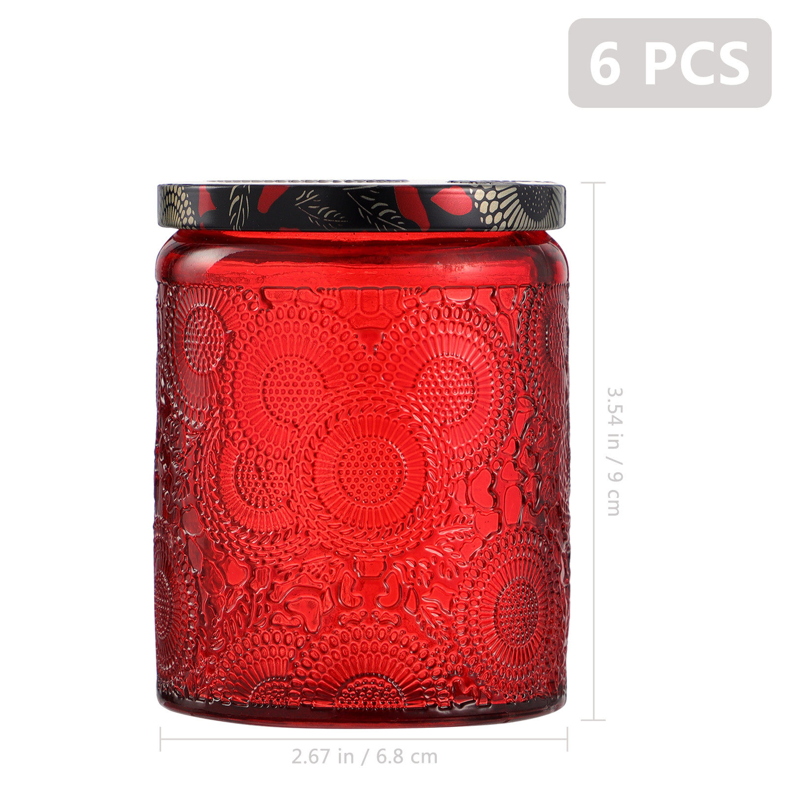 6Pcs High-Quality Glass Making - огляд і ціна Candle Making Glass Jars