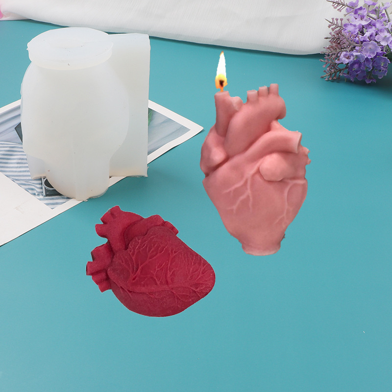 DIY Human Heart Silicone Candl - огляд і ціна Candle Making Diy Kit