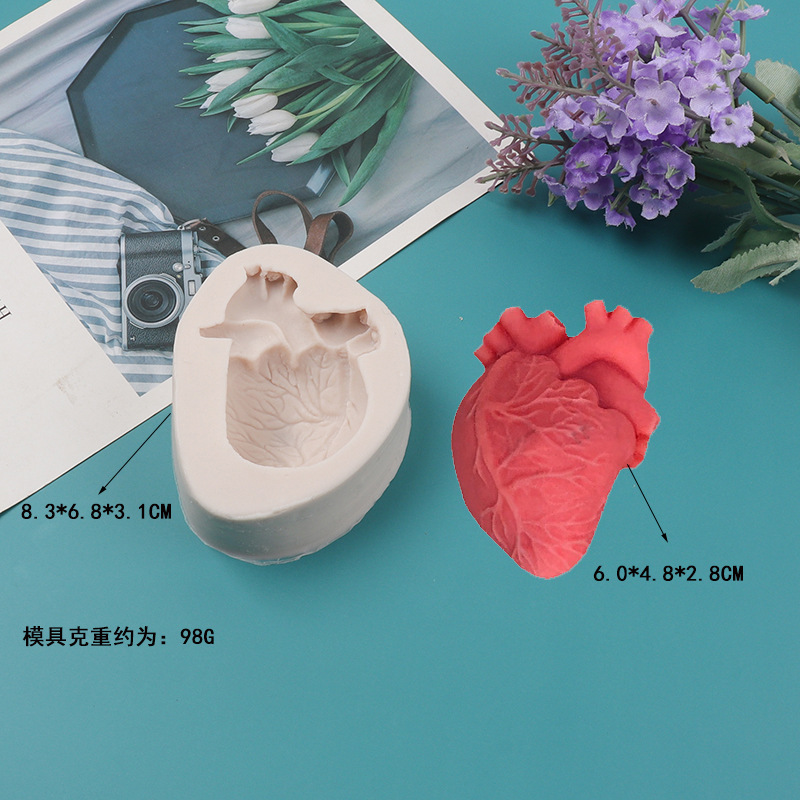 DIY Human Heart Silicone Candl - огляд і ціна Candle Making Diy Kit