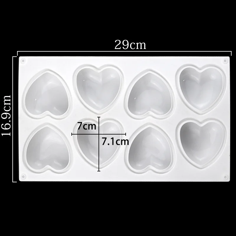 Love Heart Silicone Soap Mold  - огляд і ціна Candle Making Easy
