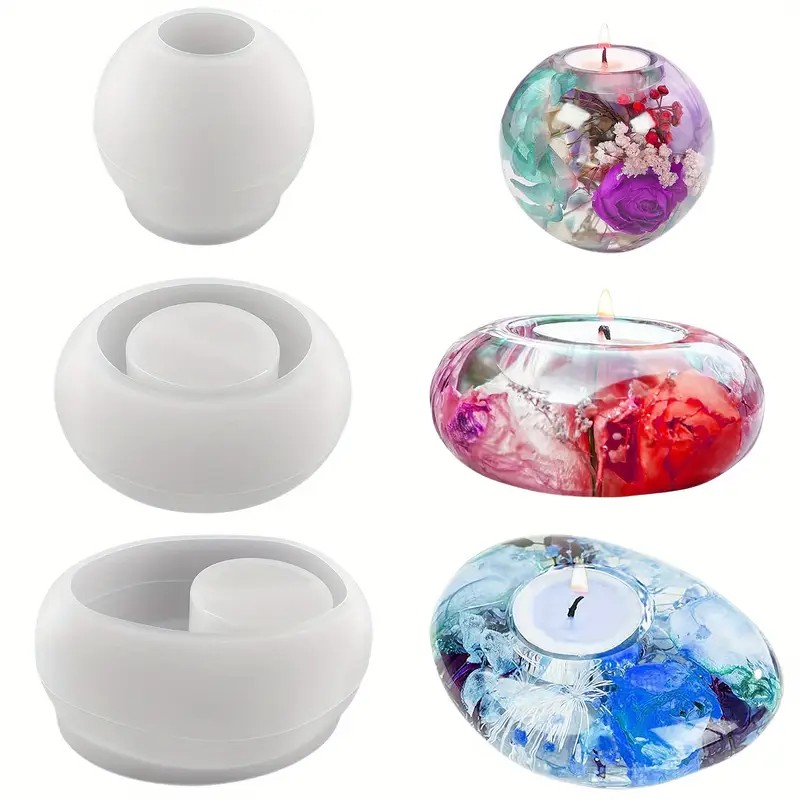 Tealight Candle Holder Resin S - огляд і ціна Candle Making Jars