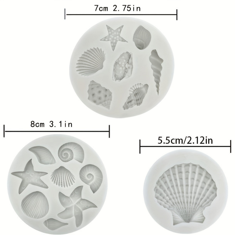 3pcs/set, Shell Mold Set, Irre - огляд і ціна Candle Making Diy Kit