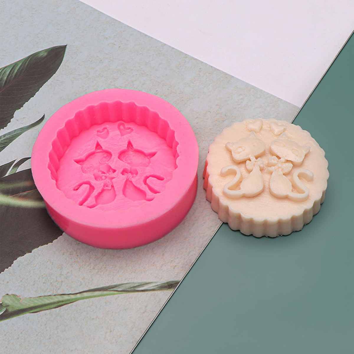 1-Piece Silicone Cat Soap Mold - огляд і ціна Candle Making Course