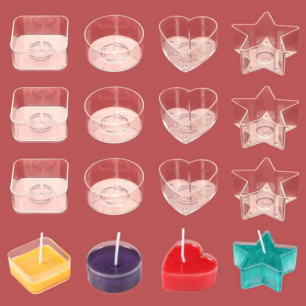 10Pcs DIY Art Light Candle Mak - огляд і ціна Candle Making Glass Jars