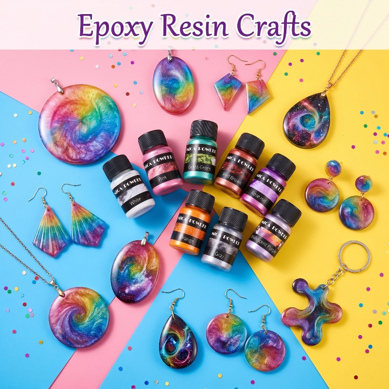 2/24 color metal pigment powde - огляд і ціна Candle Making Diy Kit
