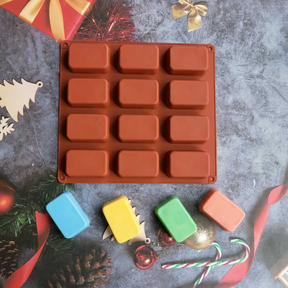 12 Cavity Square Silicone Soap - огляд і ціна Candle Making Course