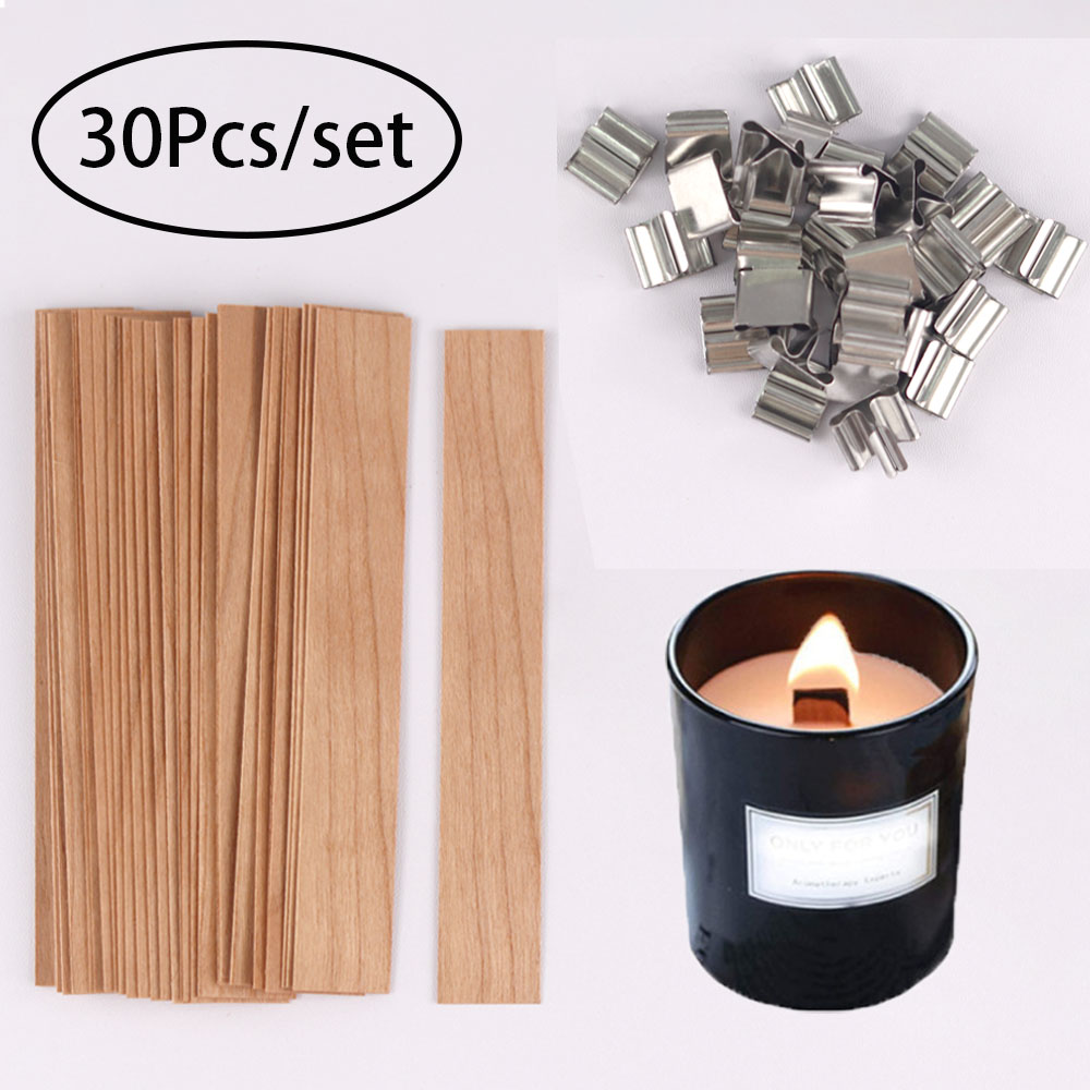 30pcs Wooden Candle Wicks Cand - огляд і ціна Candle Making Jars