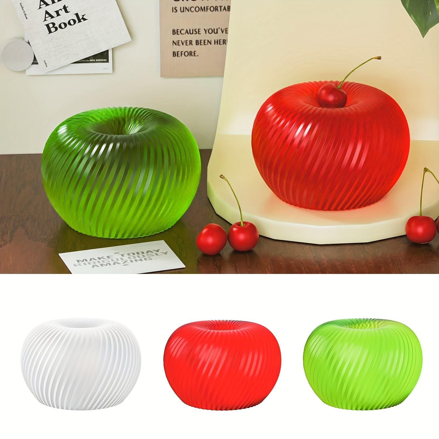 A trendy red apple silicone mo - огляд і ціна Candle Making Easy