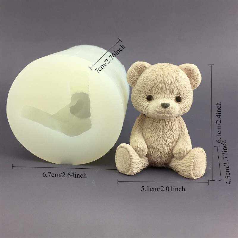 Cute Bear Honey Jar Silicone C - огляд і ціна Candle Making Jars
