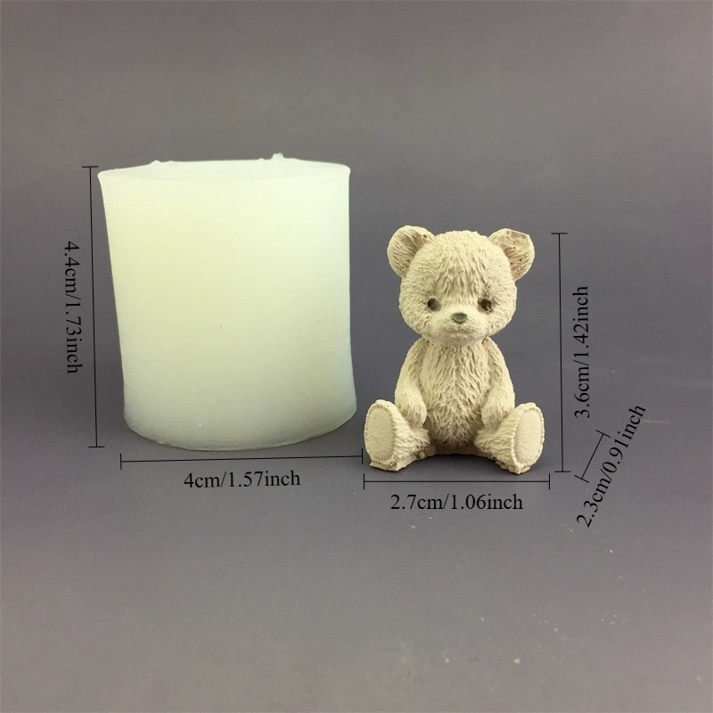 Cute Bear Honey Jar Silicone C - огляд і ціна Candle Making Jars