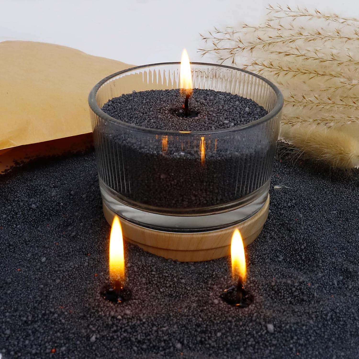 Black Candle Sand with Wick, 2 - огляд і ціна Candle Making Easy