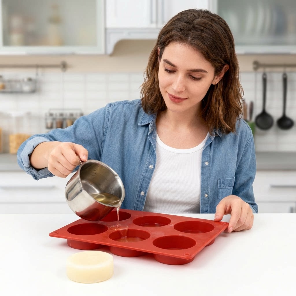 Round Silicone Soap Mold DIY H - огляд і ціна Candle Making Easy