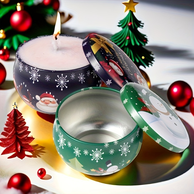 10 Pcs Festive Christmas Candl - огляд і ціна Candle Making Jars
